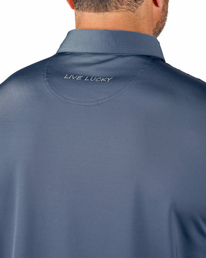 Black Clover Men's Black Soft Performance Polo for Golf or Business