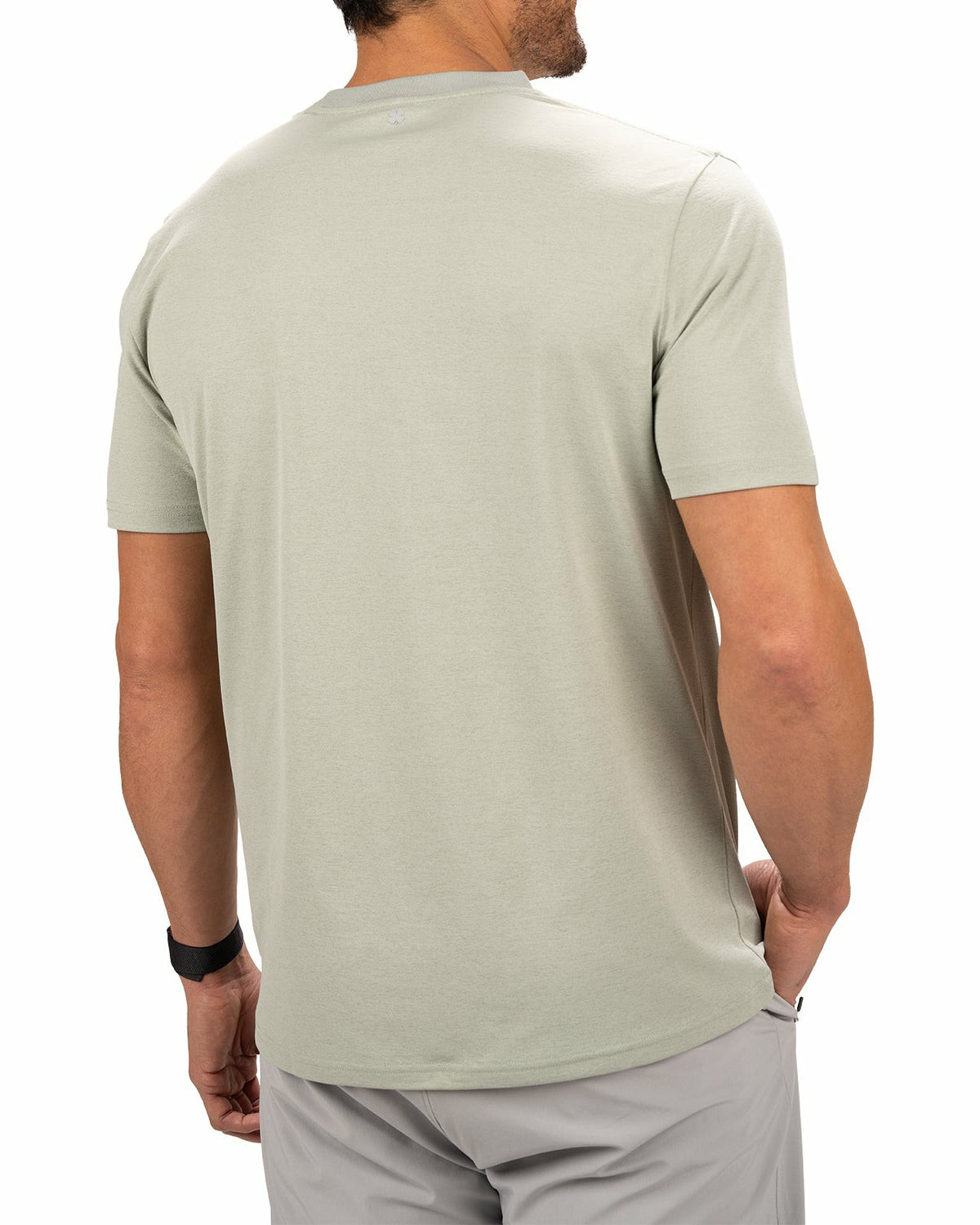 Black Clover Poly Slub Stretch Short Sleeve Green T-Shirt