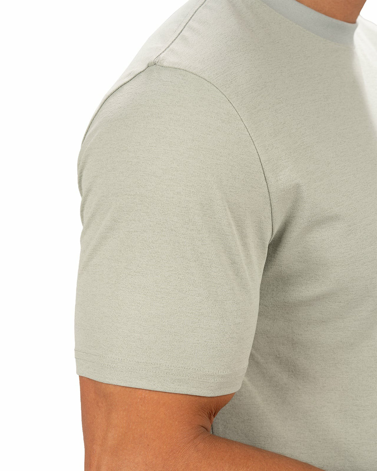 Black Clover Poly Slub Stretch Short Sleeve Green T-Shirt
