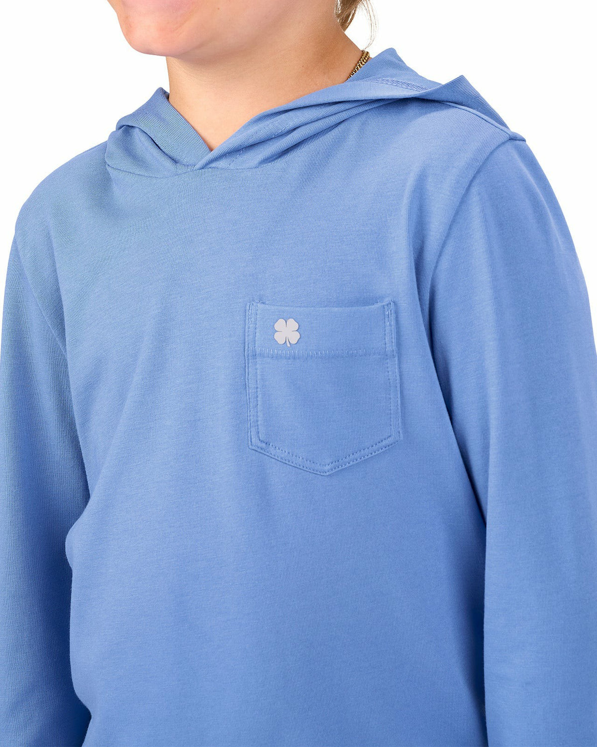 Black Clover Jr Luxe Tee Hoodie in Ultramarine