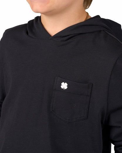 Black Clover Jr Luxe Tee Hoodie in Black