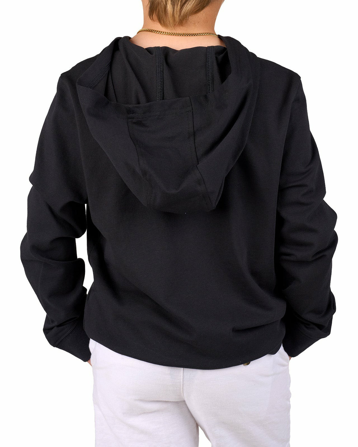Black Clover Jr Luxe Tee Hoodie in Black