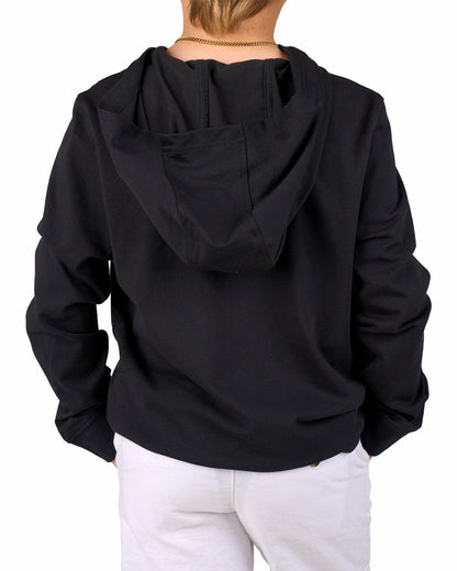 Black Clover Jr Luxe Tee Hoodie in Black