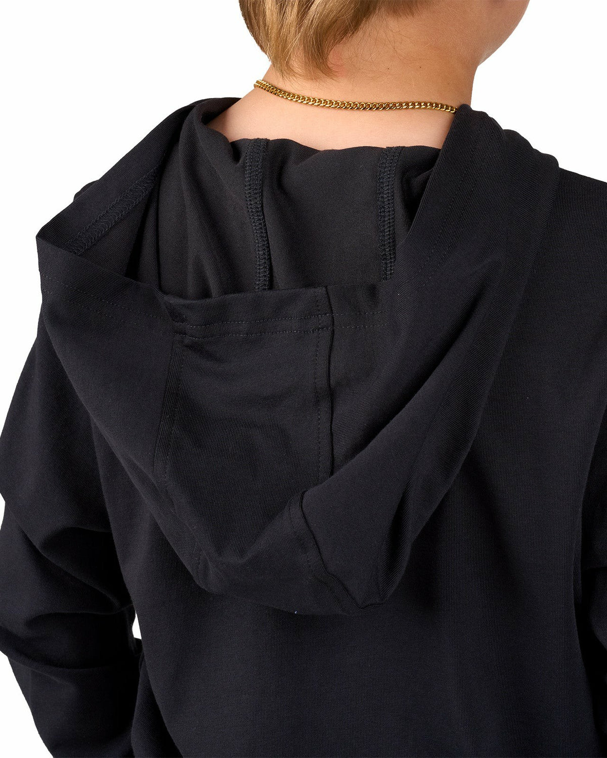 Black Clover Jr Luxe Tee Hoodie in Black