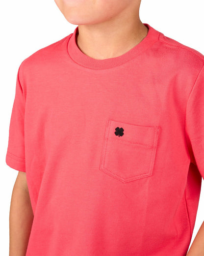 Black Clover Jr Luxe Tee in Paradise Pink