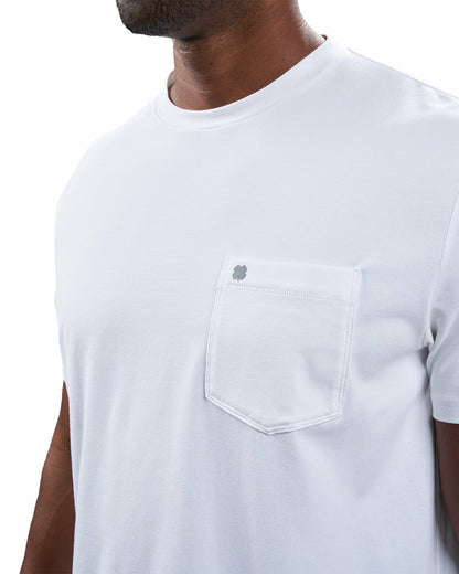 Black Clover Luxe Short-Sleeved White Tee for Work or Play