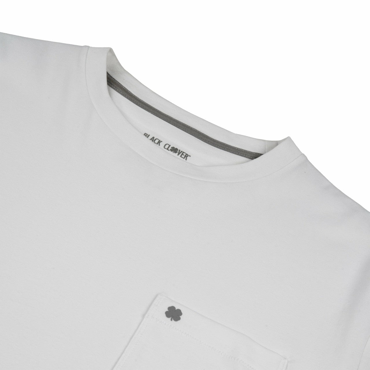 Black Clover Luxe Short-Sleeved White Tee for Work or Play