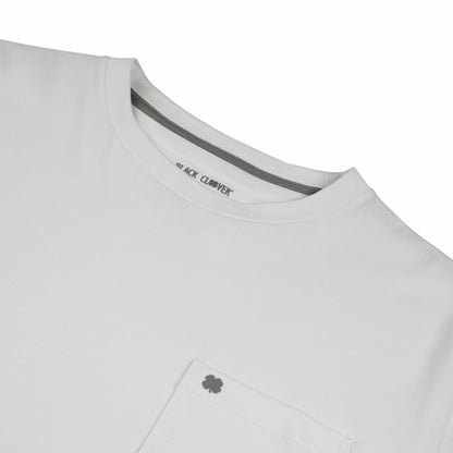 Black Clover Luxe Short-Sleeved White Tee for Work or Play