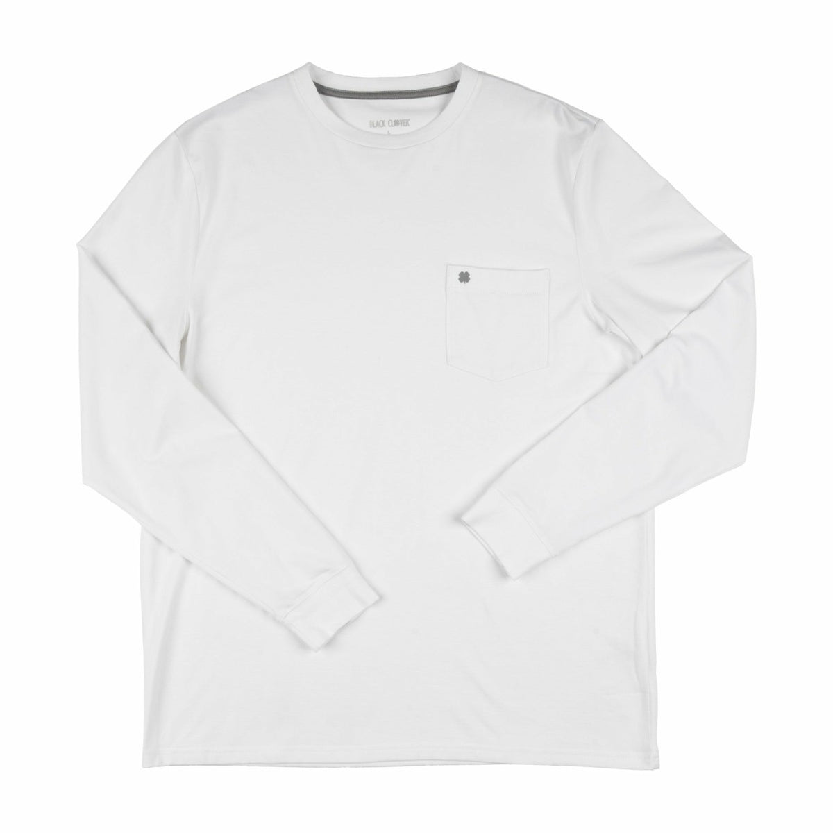 Black Clover Luxe Long-Sleeved White Tee for Work or Play
