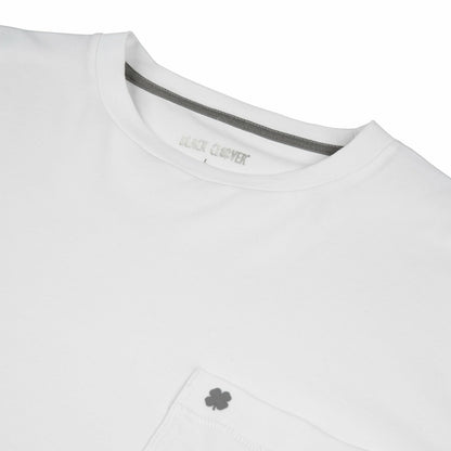 Black Clover Luxe Long-Sleeved White Tee for Work or Play