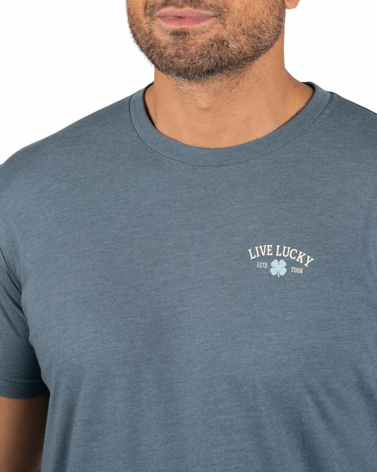 Black Clover Retro Western Men's Blue Graphic Tee