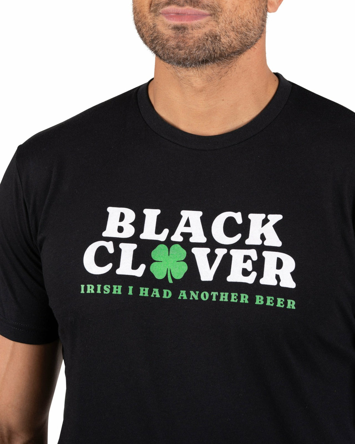 Black Clover Playful Men's Black Graphic Tee for Golf