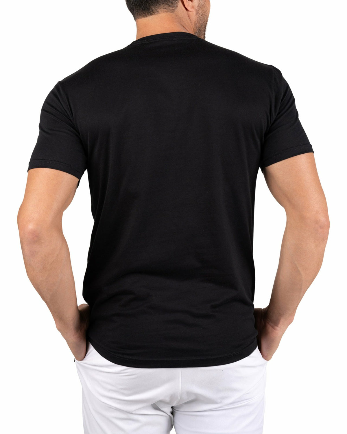 Black Clover Playful Men's Black Graphic Tee for Golf and Casual Wear