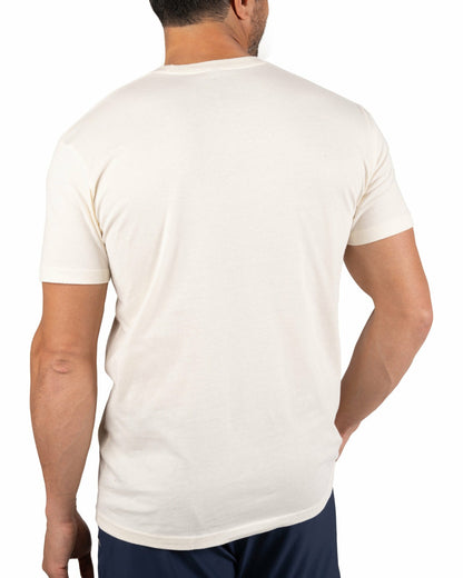 Black Clover Retro Men's Beige Graphic Tee with Live Lucky Logo