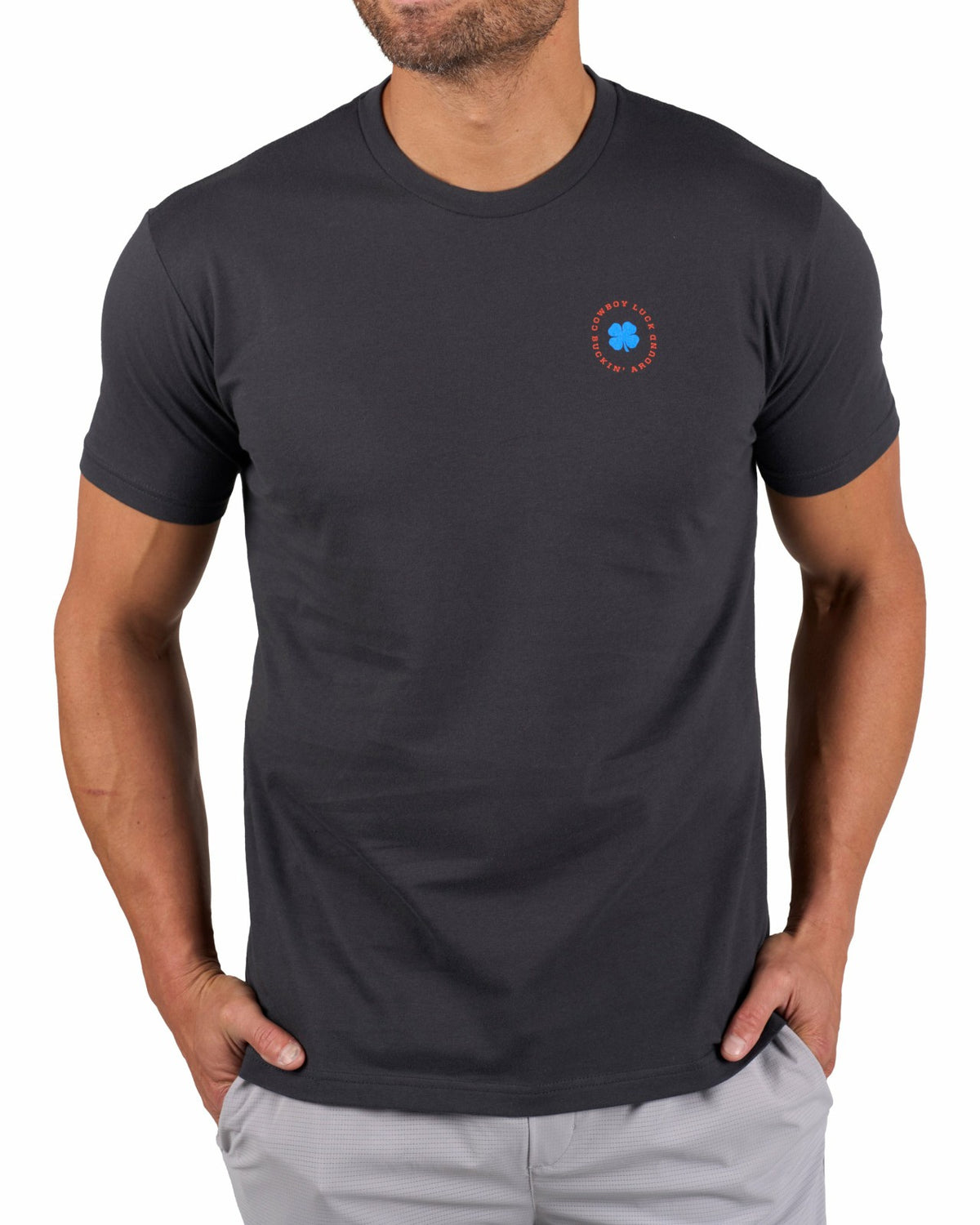 Black Clover Western Men's Cowboy Black Graphic Tee