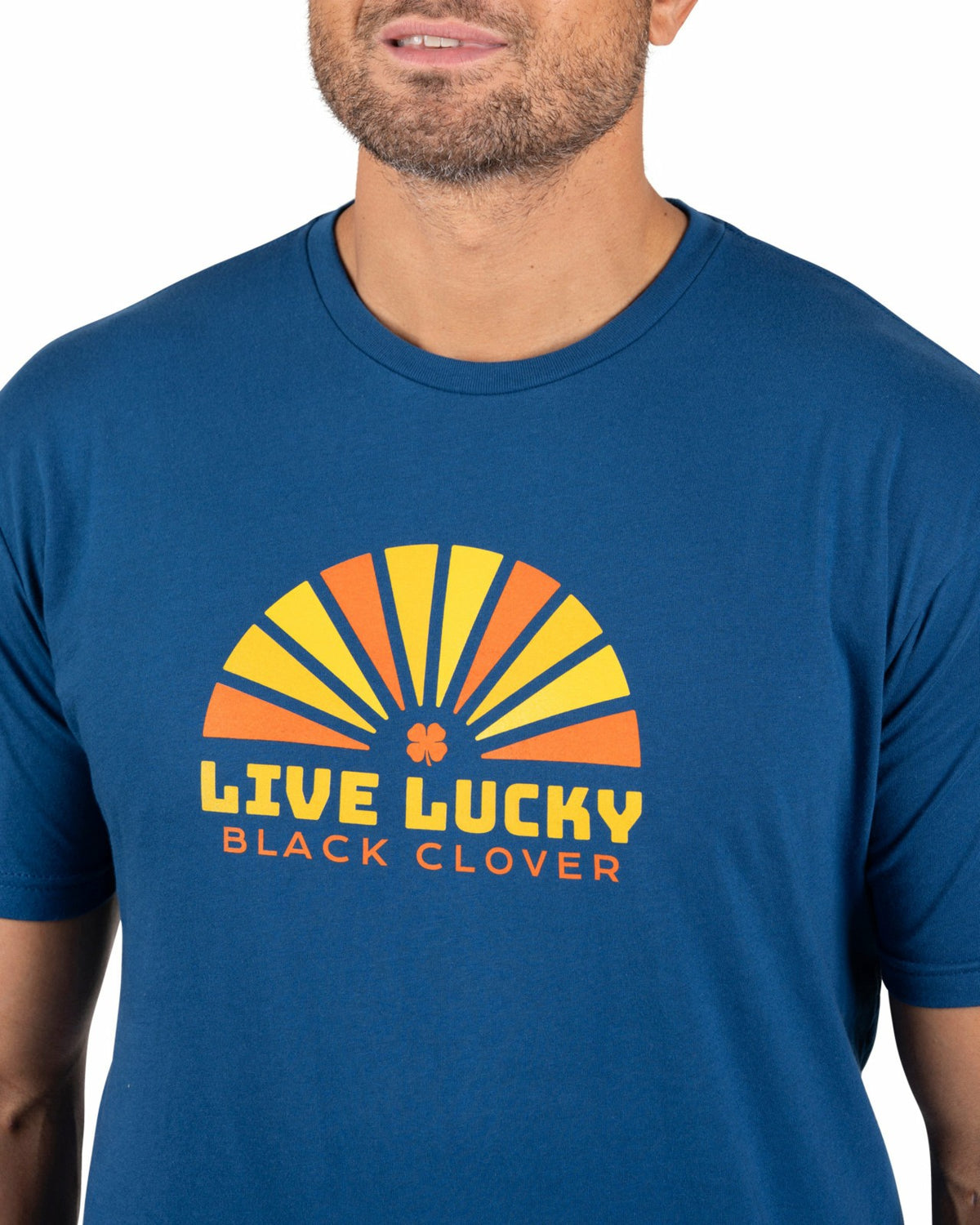 Black Clover Bright Blue Men's Graphic Tee for Golf & Casual Wear