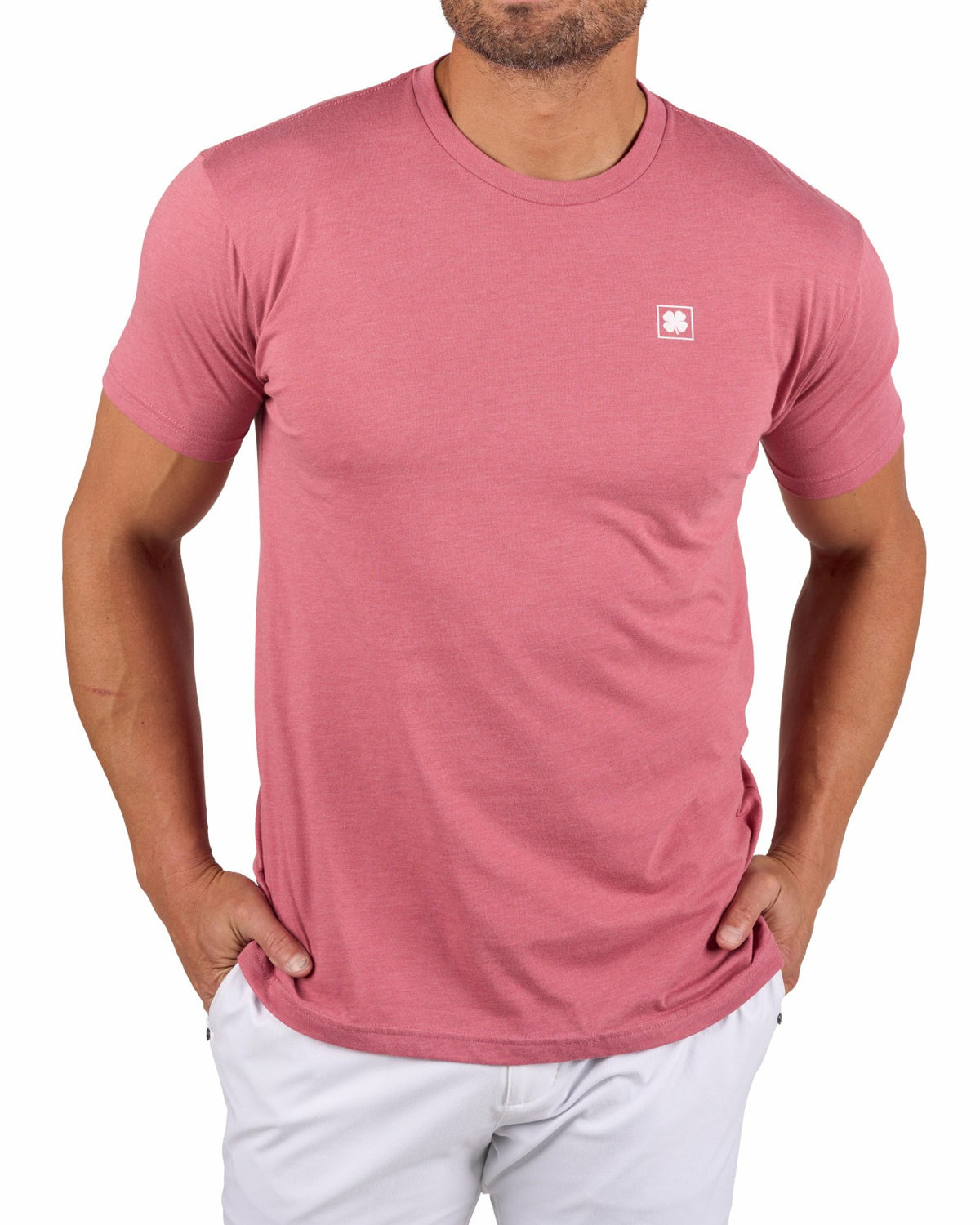 Black Clover Playful Men's Pink Graphic Tee for Golf