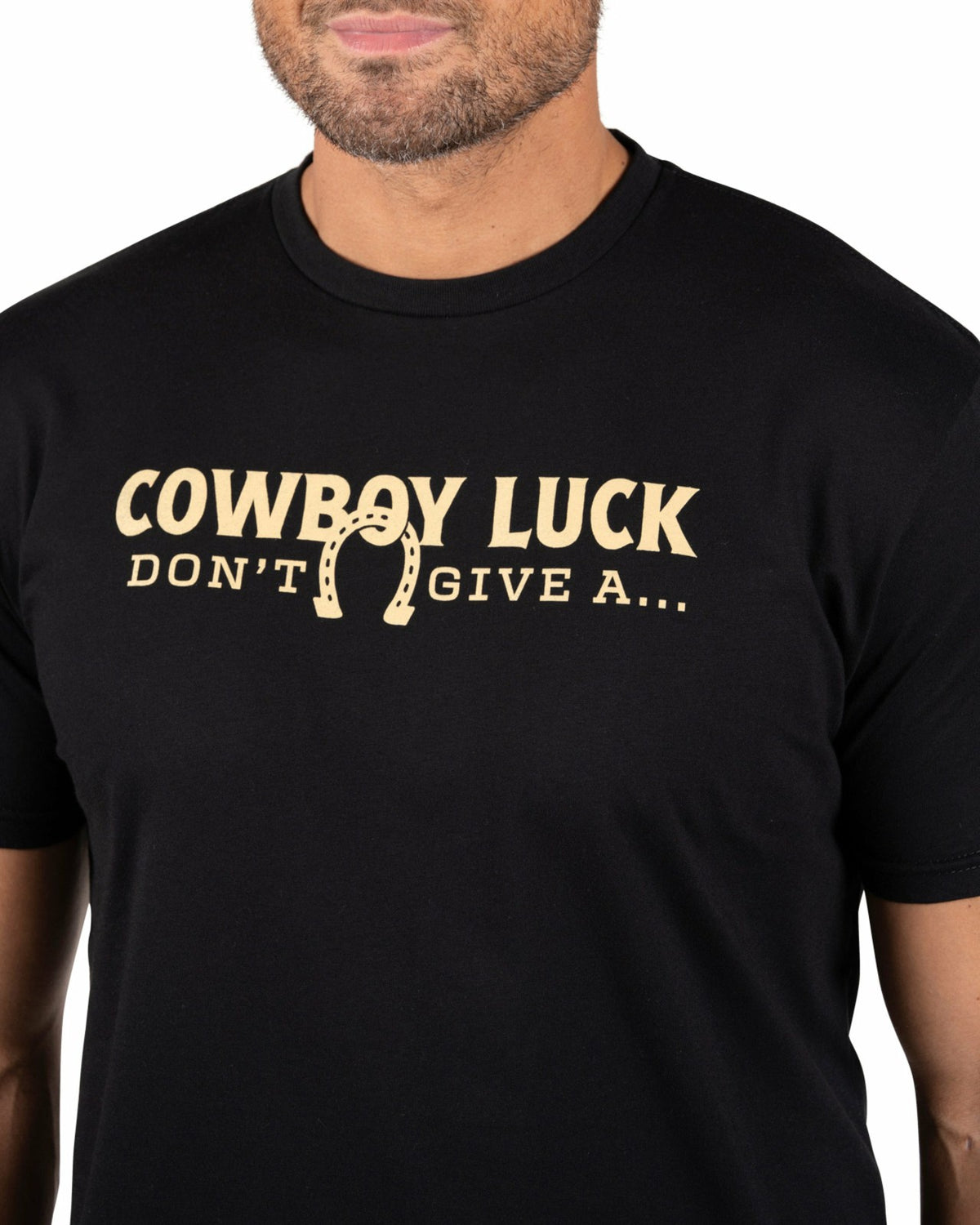 Black Clover Super Soft Men's Black Western Themed Graphic Tee
