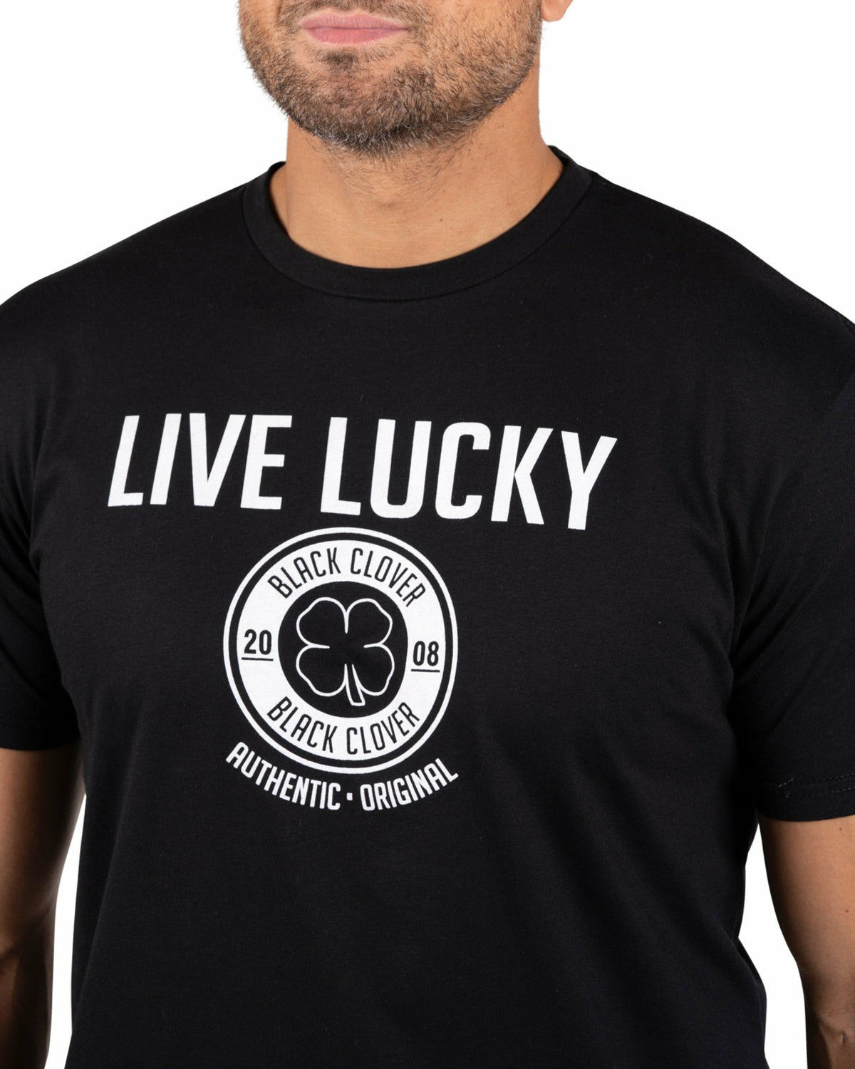 Black Clover Super Soft Men's Black and White Graphic Tee