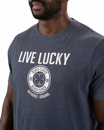Black Clover Super Soft Men's Blue and White Graphic Tee
