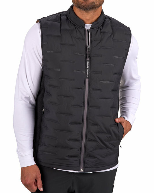 Black Clover Trendy Men's Black Golf Vest for Everyday Style