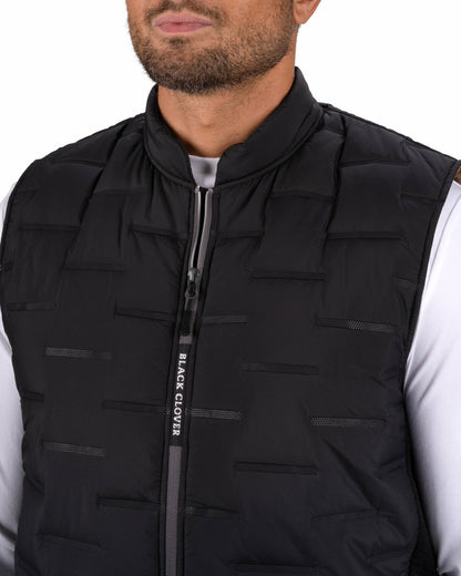 Black Clover Trendy Men's Black Golf Vest for Everyday Style