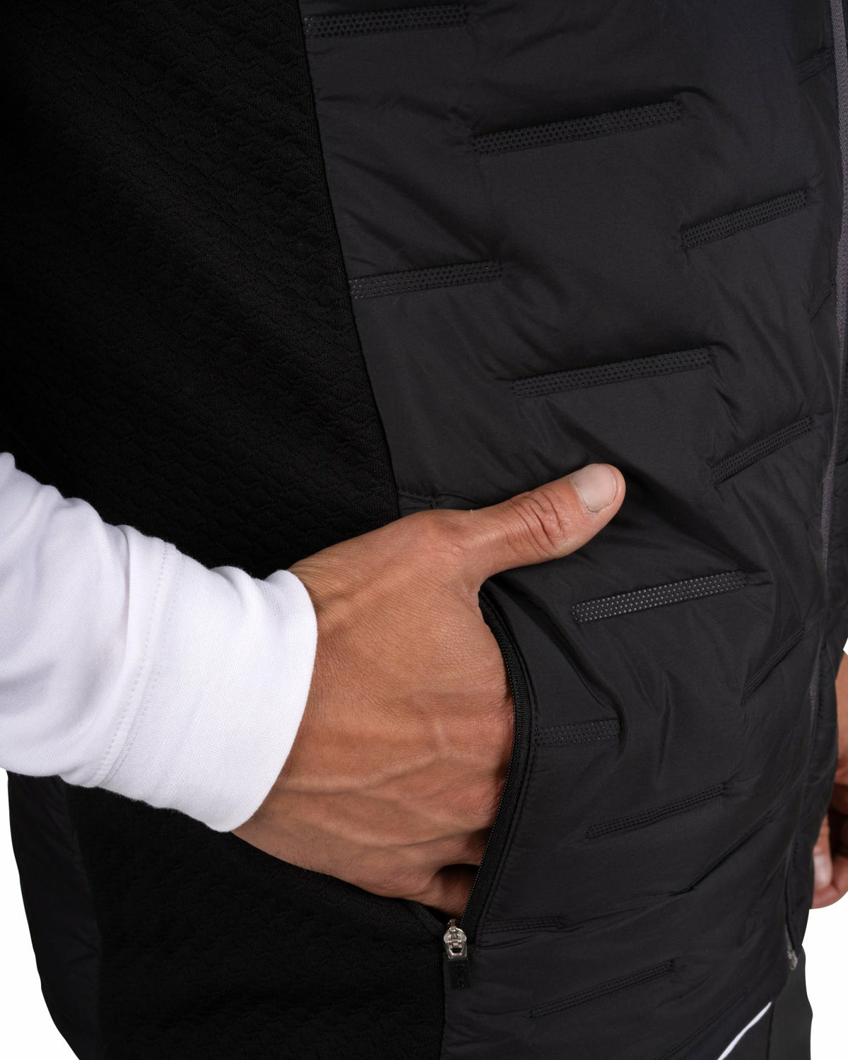 Black Clover Trendy Men's Black Golf Vest for Everyday Style