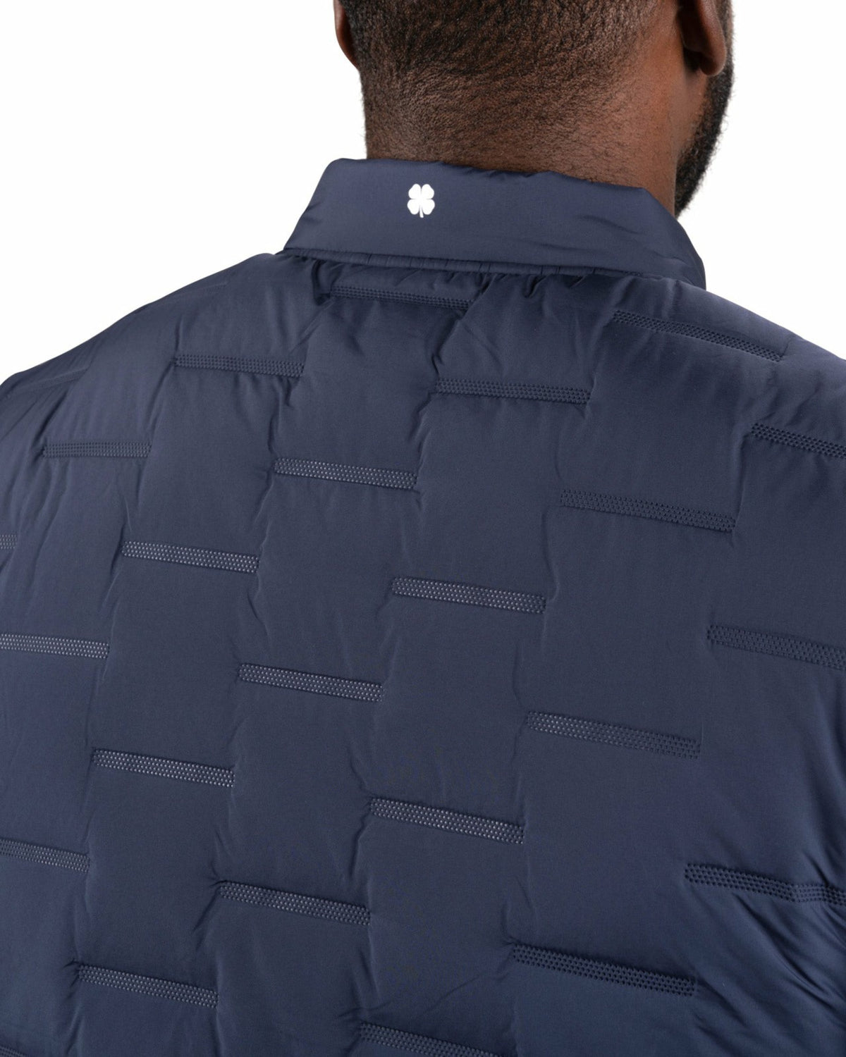 Black Clover Trendy Men's Navy Blue Golf Vest for Everyday Style