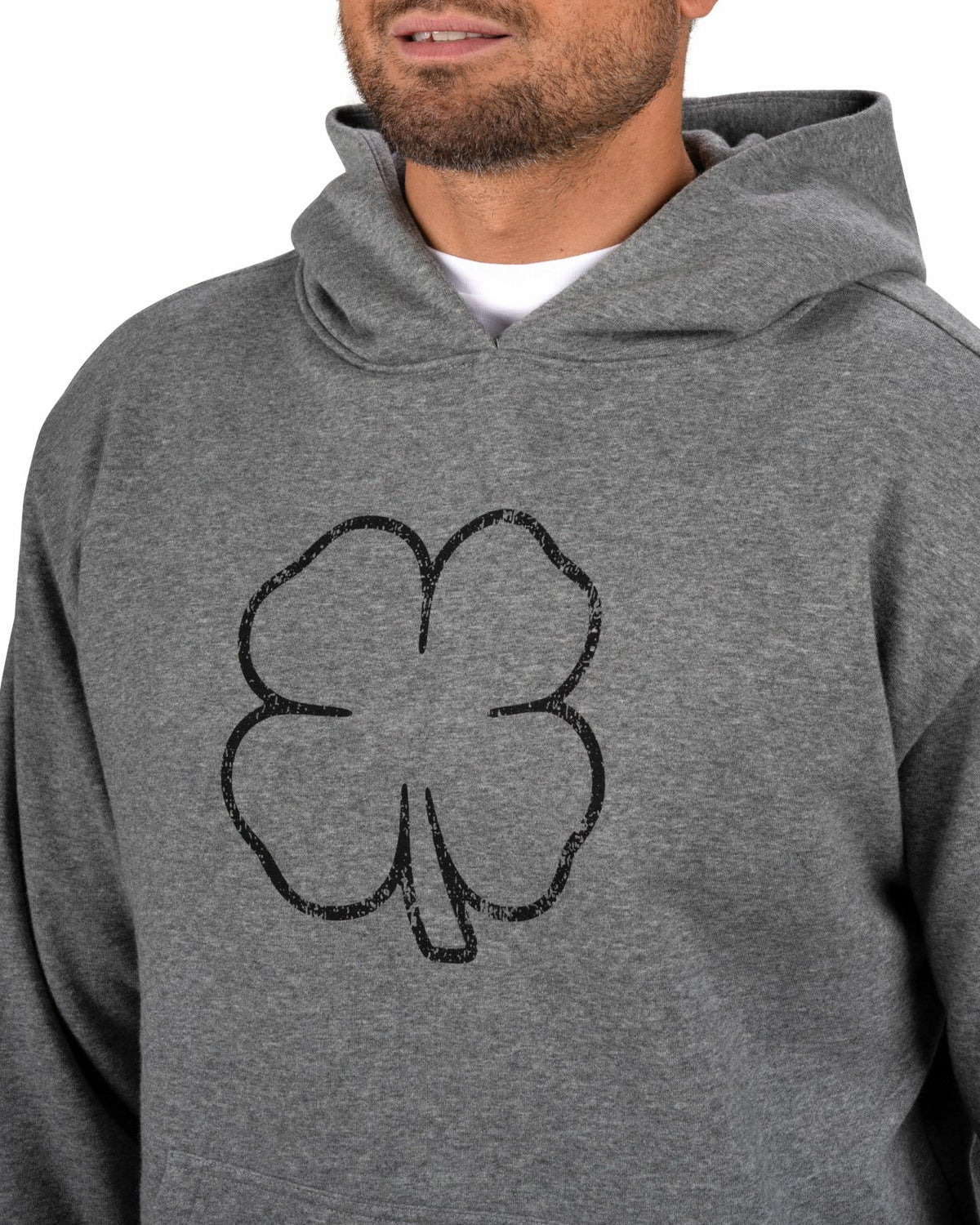 Black Clover Men's Comfortable Athletic Grey Hoodie