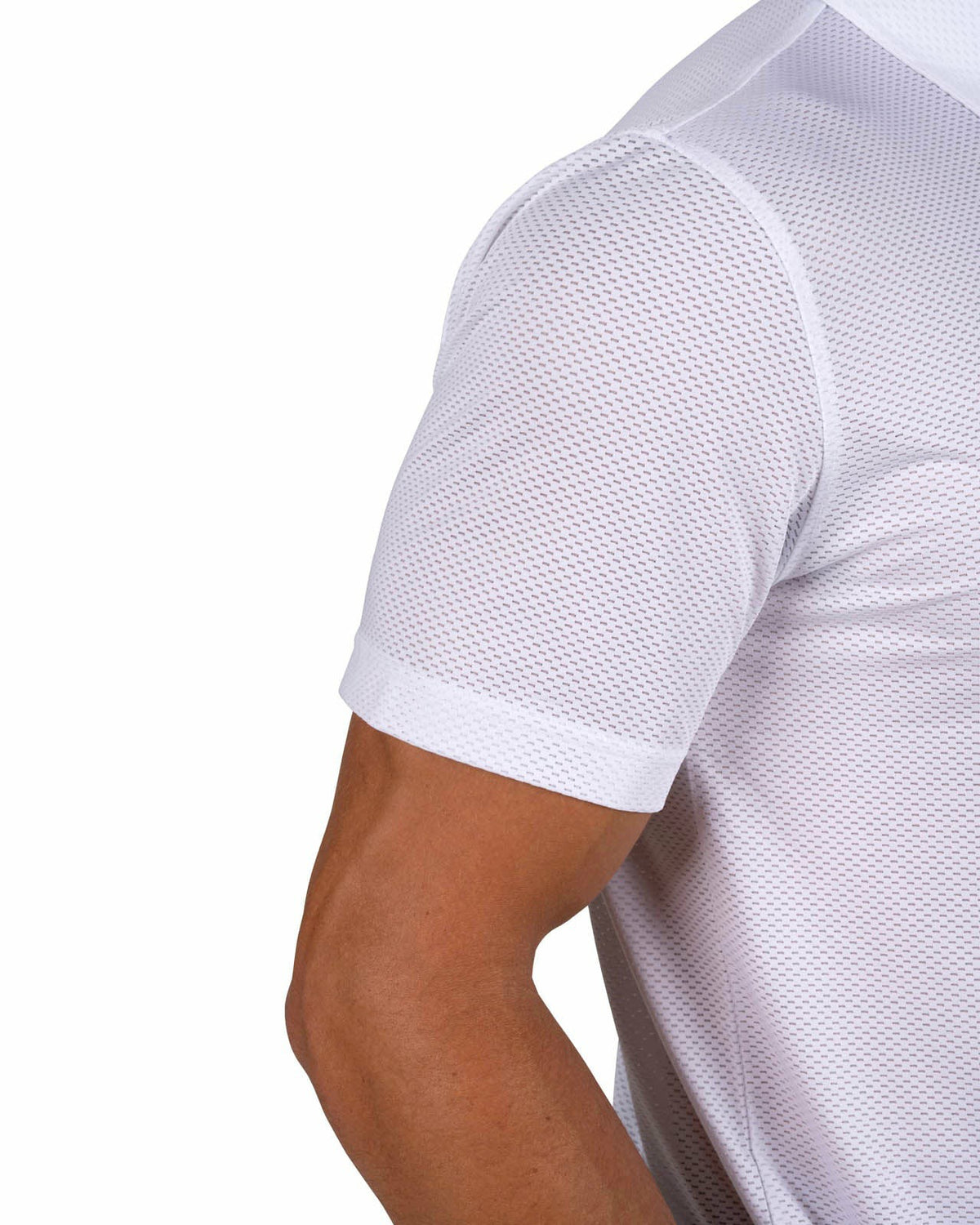 Black Clover Breathable Men's White Golf Polo for Classic Style