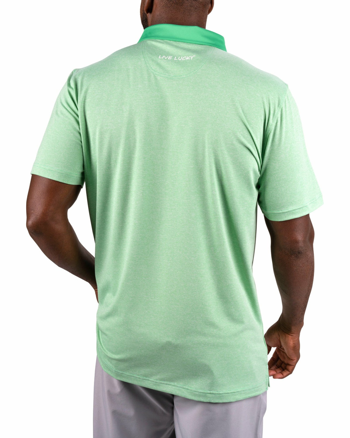 Black Clover Classic Men's Green Golf Polo with Cooling & Breathability