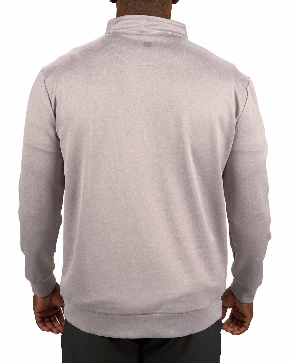 Black Clover Men's Athletic Light Grey Quarter-Zip Hoodie
