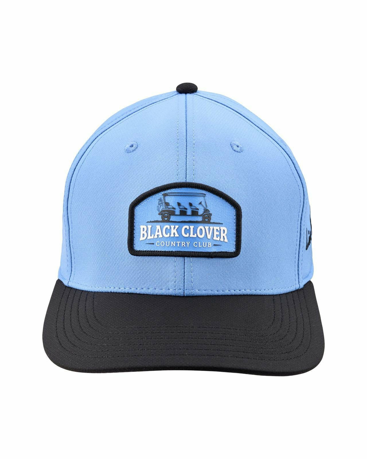 Black Clover Playful Blue and Black Hat for Golf and Lifestyle