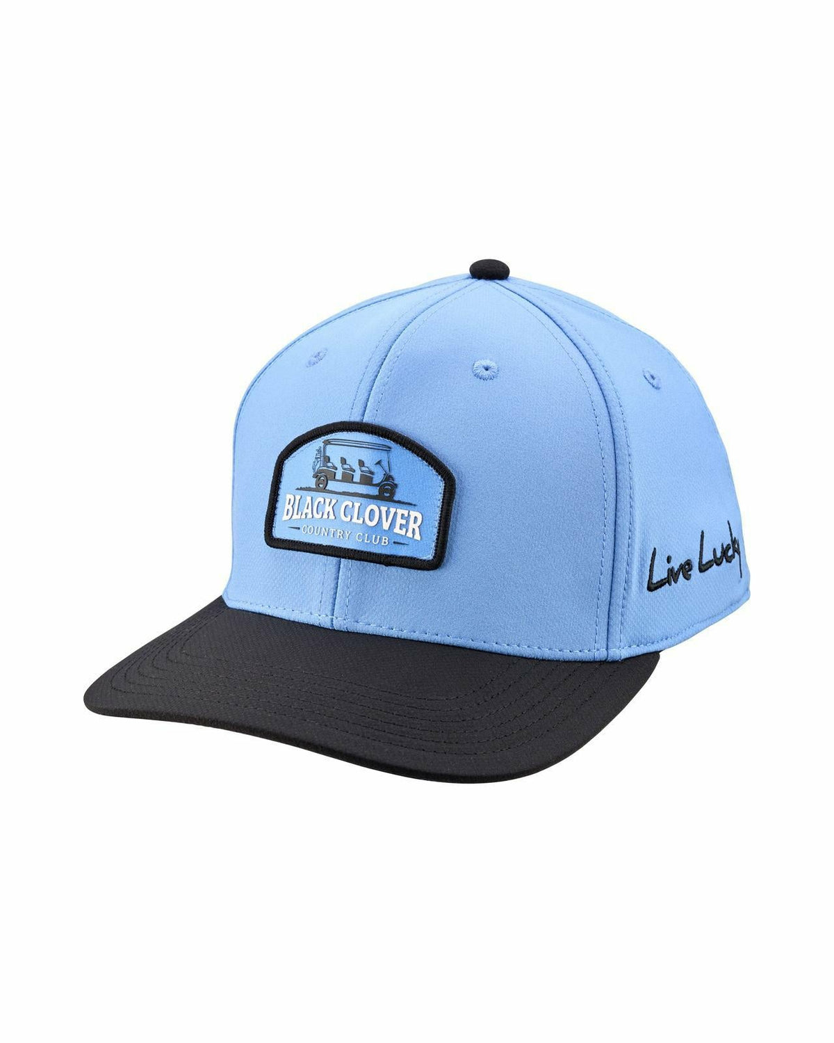 Black Clover Playful Blue and Black Hat for Golf and Lifestyle