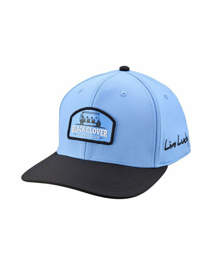 Black Clover Playful Blue and Black Hat for Golf and Lifestyle
