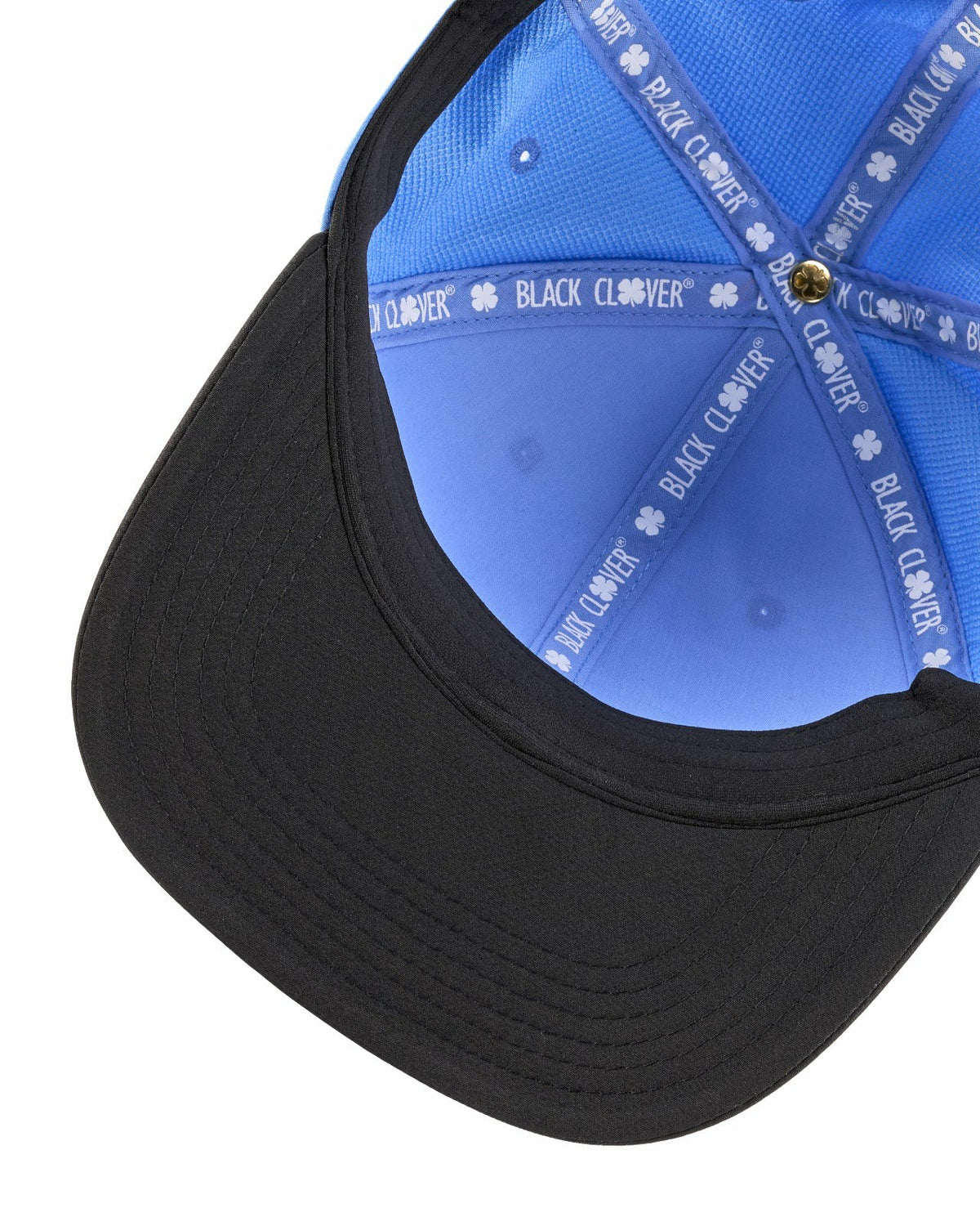 Black Clover Playful Blue and Black Hat for Golf and Lifestyle