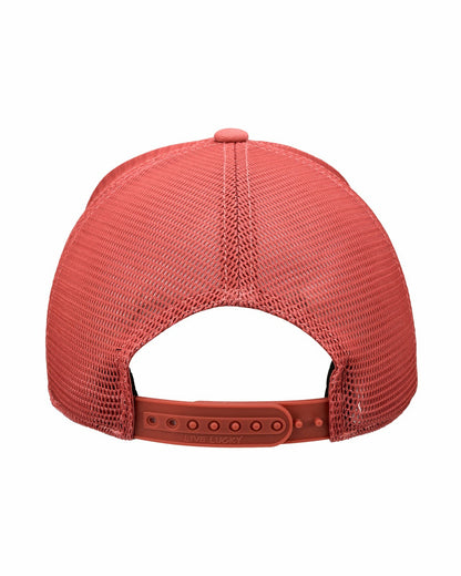 Black Clover Pink Adjustable Hat with Mesh Back and White Embroidered Clover