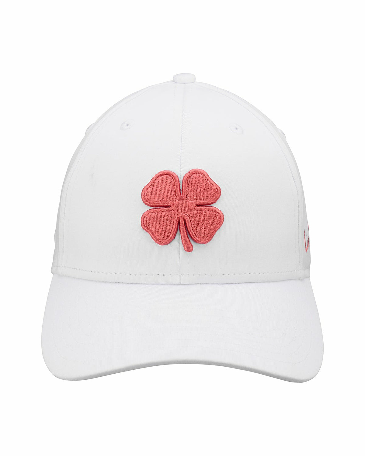Black Clover White and Brandy Premium Clover Hat For Golf and Lifestyle