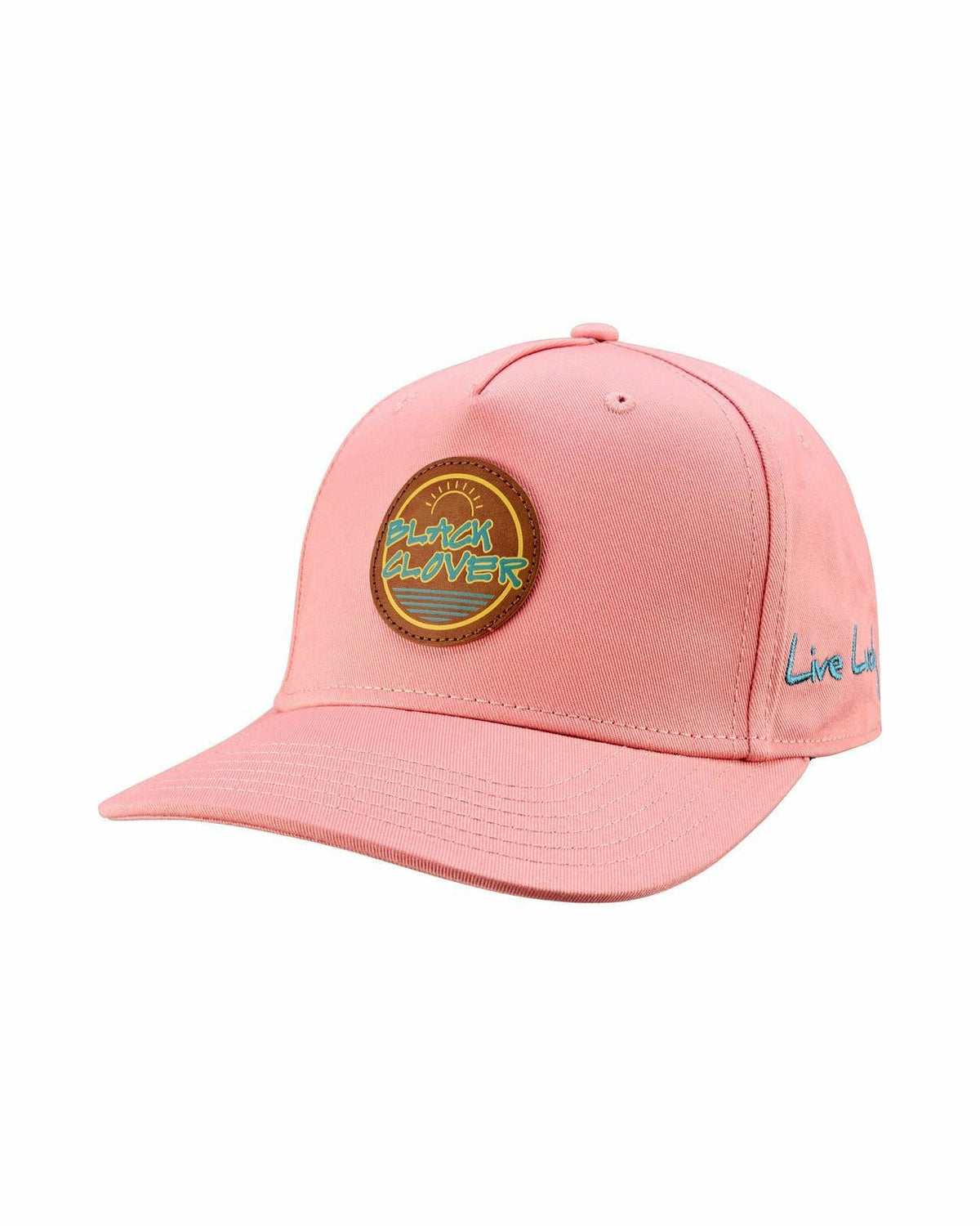 Black Clover Unisex Coral Pink Hat for Summer Golf or Beach Days