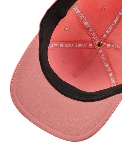 Black Clover Unisex Coral Pink Hat for Summer Golf or Beach Days