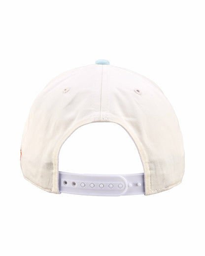 Black Clover Tropical White and Blue Hat for Golf and Lifestyle