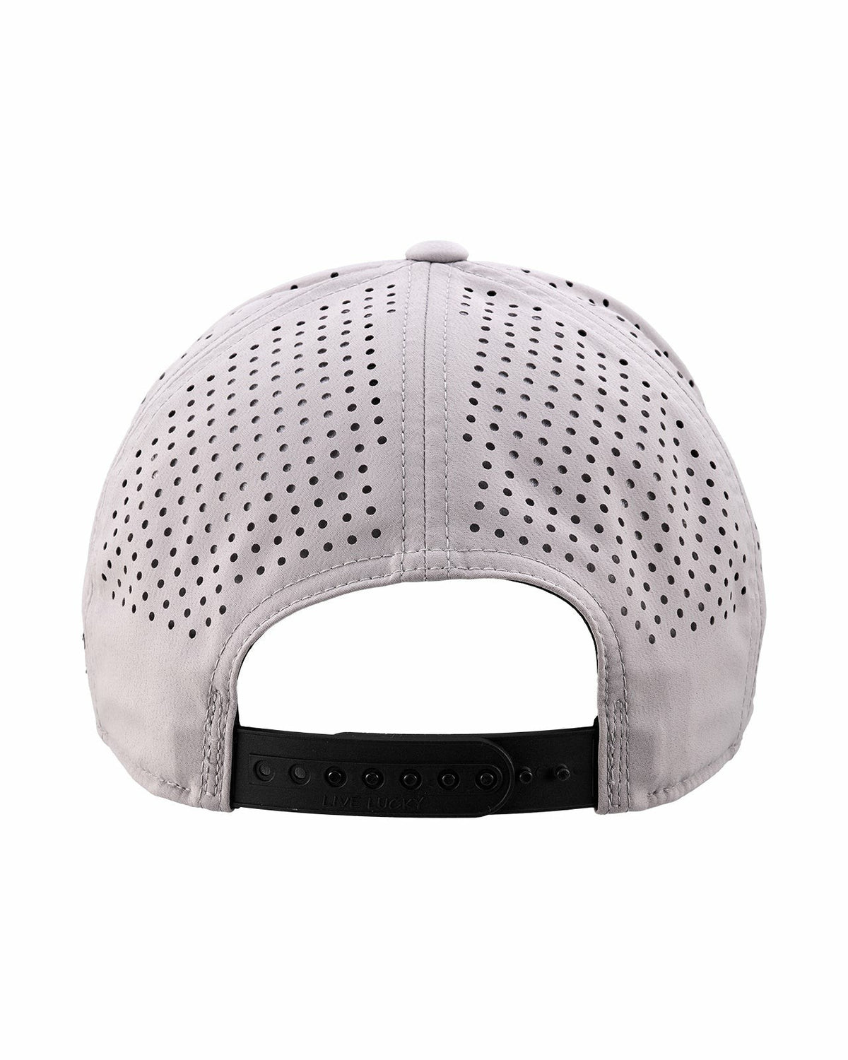 Black Clover Breathable Silver Golf Hat with Rope and Patch