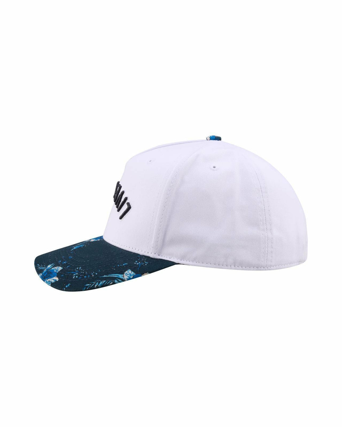 Black Clover Tropical Vintage-Inspired White and Blue Floral Hat