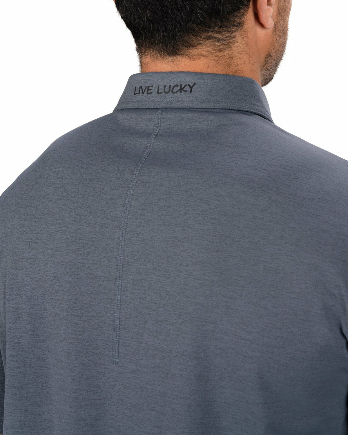 Black Clover Men's Comfortable Black Performance Polo for Golf or Business