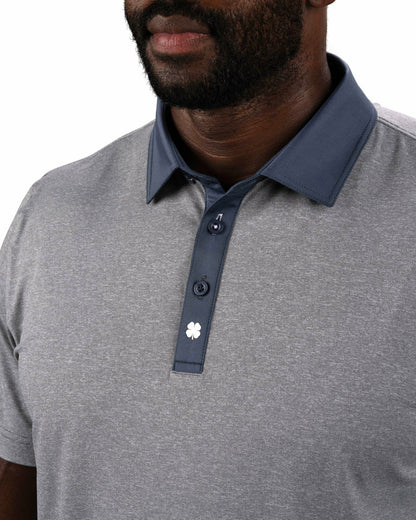 Black Clover Classic Men's Black Golf Polo with Cooling & Breathability