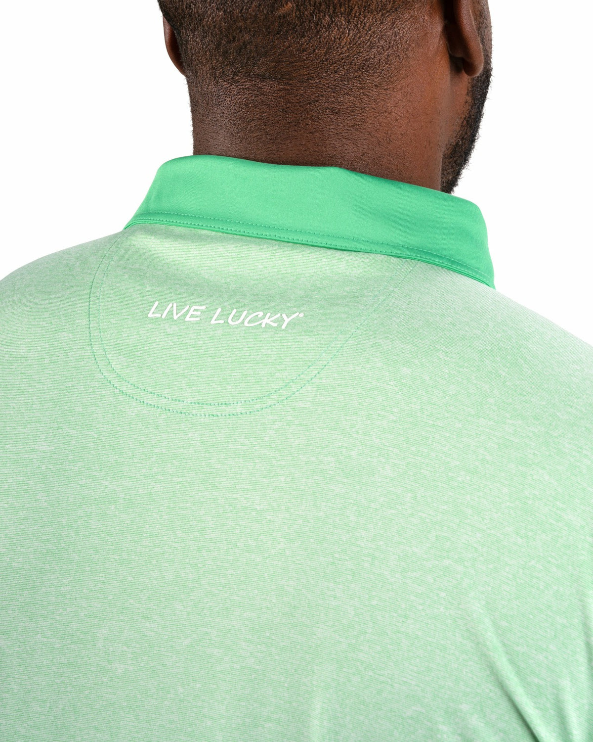 Black Clover Classic Men's Green Golf Polo with Cooling & Breathability