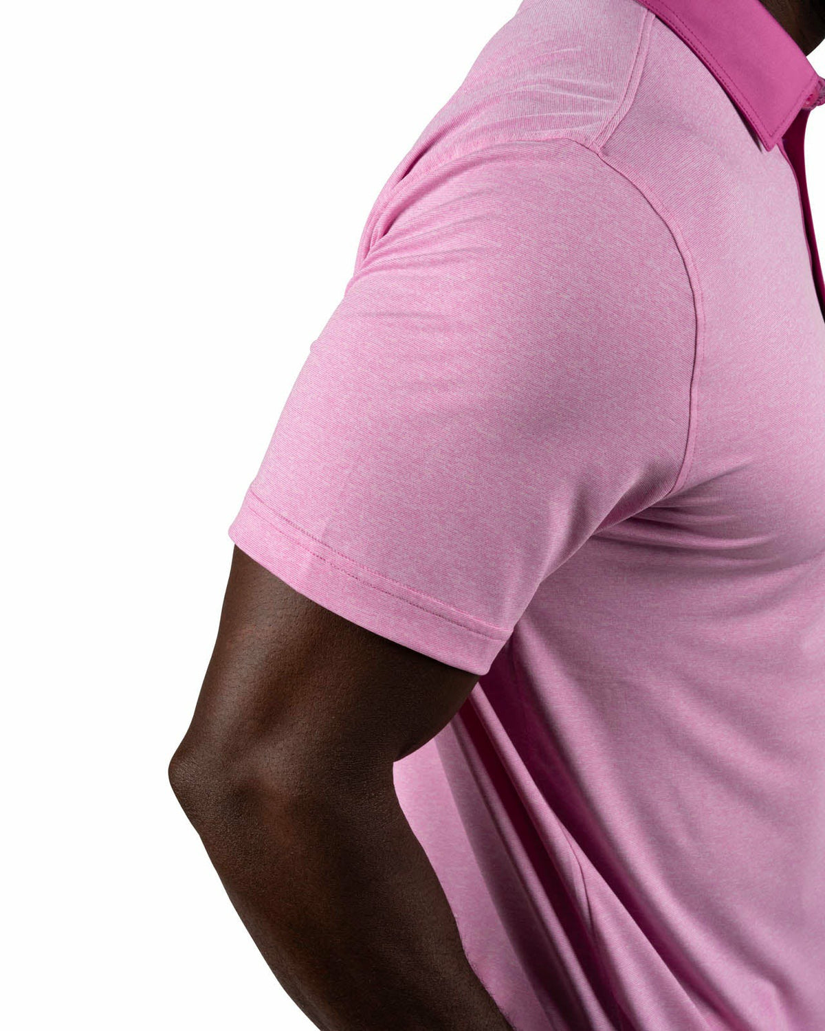 Black Clover Classic Men's Pink Golf Polo with Cooling & Breathability