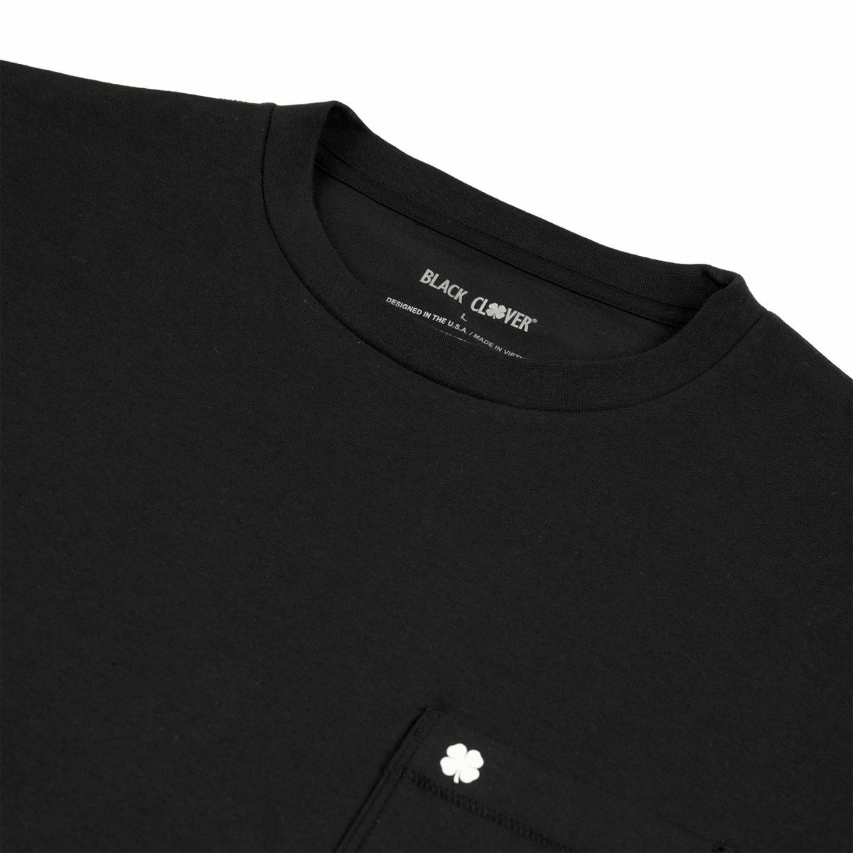 Black Clover Luxe Short-Sleeved Black Tee for Work or Play