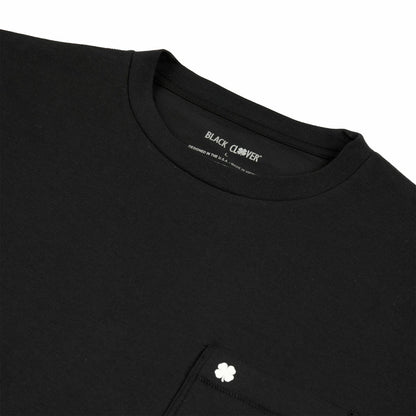 Black Clover Luxe Short-Sleeved Black Tee for Work or Play