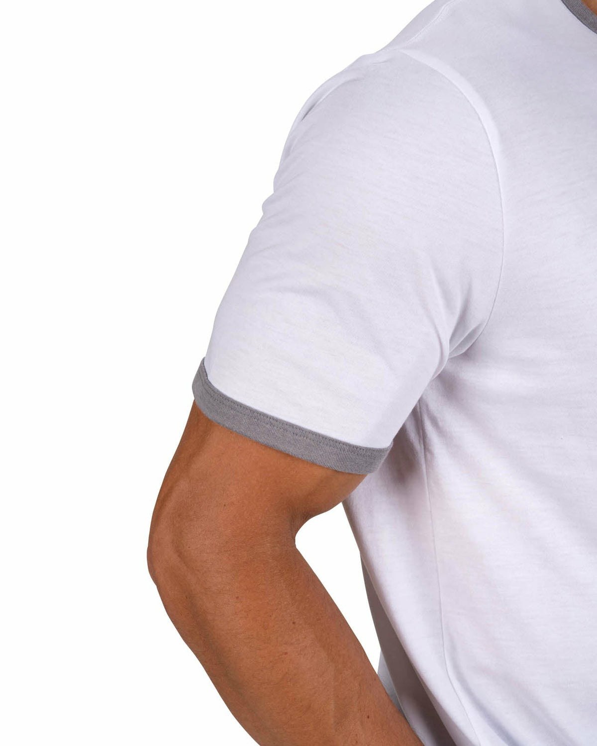 Black Clover Super Soft Men's White Graphic Tee with Live Lucky logo